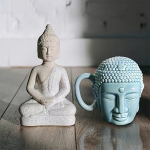 1pc, Buddha Coffee Mug, Ceramic Coffee Cup, For Family, Colleagues, Teachers, Wife, Husband, Sisters, Brothers, Funny Gifts, Unique Valentine's Day Gifts
